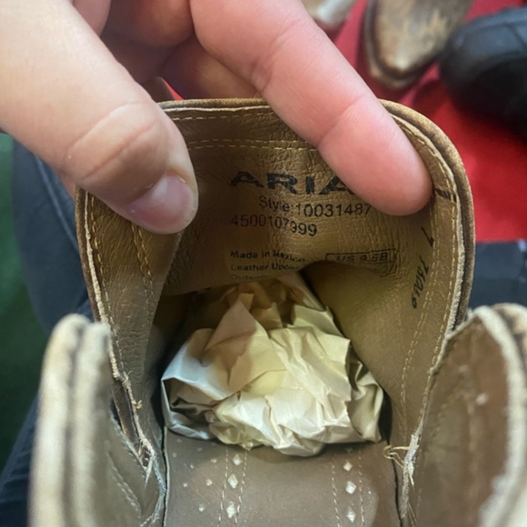 Ariat Brown Western Ankle Boots - Picture 13 of 14